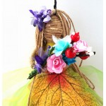 Hand Crafted Hanging Spring Flower Maiden Doll